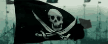 danger black pirate jolly roger flag