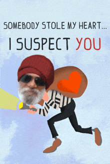 somebody stole my heart i suspect you with a bearded man