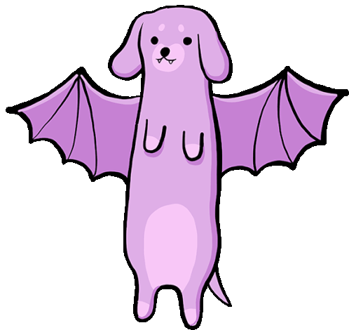 Bat Dog Sticker - Bat Dog Dogs Stickers