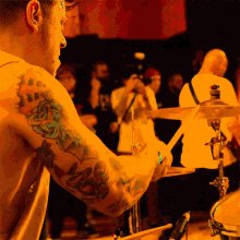 Playing The Drums Inclination GIF - Playing The Drums Inclination A Decision Song GIFs