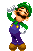 Luigi Think Sticker