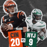 New York Jets (9) Vs. Cincinnati Bengals (20) Half-time Break GIF - Nfl National Football League Football League GIFs