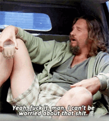 Can'T Be Worried The Dude GIF - White Russian The Dude Cant Be Worried GIFs