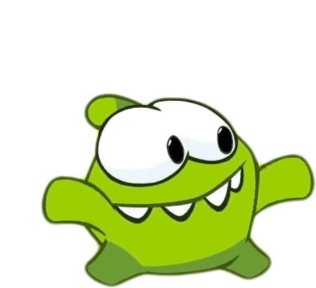Clapping Om Nom Sticker - Clapping Om Nom Om Nom And Cut The Rope Stickers