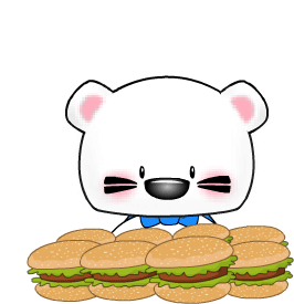 Eating Hamburger Hamburger Sticker - Eating Hamburger Hamburger Eating Food Stickers