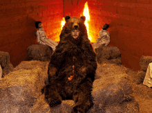 Midsommar Bear GIF - Midsommar Bear Fire GIFs