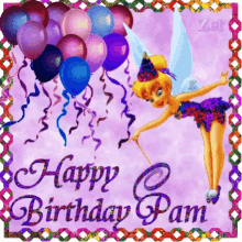 Happy Birthday Pam GIF - Happy Birthday Pam Tinkerbell GIFs