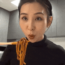 Eating Noodles Tina Yong GIF - Eating Noodles Tina Yong Yummy GIFs