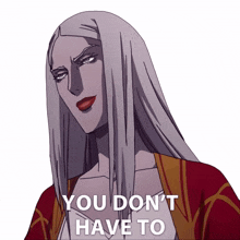 you dont have to carmilla castlevania you are not obligated to do that youre not required to do that