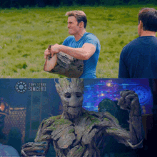 Wait A Minute Groot GIF - Wait A Minute Groot Captain America GIFs