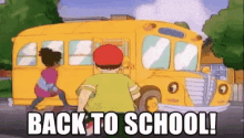 Back To School School Bus GIF - Back To School School Bus GIFs