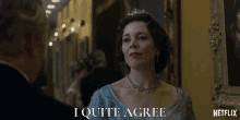 Olivia Colman Queen Elizabeth Ii GIF - Olivia Colman Queen Elizabeth Ii I Quite Agree GIFs