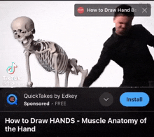 How To Draw Hands Skeleton GIF - How To Draw Hands Skeleton Guy Hitting Skeleton With A Belt GIFs