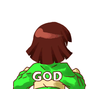 Undertale Chara Sticker - Undertale Chara Angry Stickers