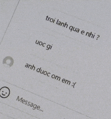 a close up of a text message with foreign writing