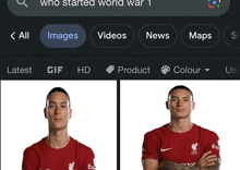 a google search for who started world war 1 is shown