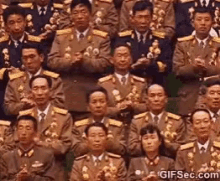 clapping applause soldiers north korea