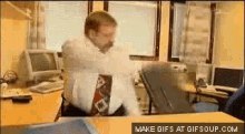 Angry Office GIF - Angry Office Cubicle GIFs