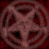 a blurred image of a pentagram with a circle around it
