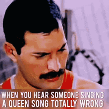 queen funny freddie mercury when you hear someone singing a queen song