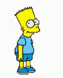 Bart Simpson Camina GIF - Bart Simpson Camina Whistling While Walking GIFs