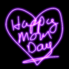 happy mothers day mothers day moms day greeting neon