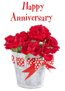 happy anniversary flowers roses