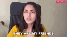 They Are My Friends Mrunal Thakur GIF - They Are My Friends Mrunal Thakur Pinkvilla GIFs