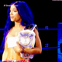 Sasha Banks Womens Tag Team Champions GIF - Sasha Banks Womens Tag Team Champions Wwe GIFs