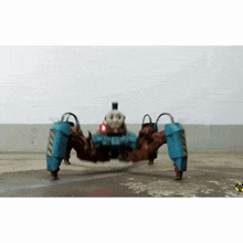 a robot with a thomas the tank engine face on it