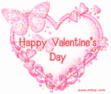Happy Valentines Day Love GIF - Happy Valentines Day Love Butterflies GIFs