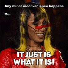 Any Minor Inconvenience Happens It Just Is What It Is Rupaul’s Drag Race GIF - Any Minor Inconvenience Happens It Just Is What It Is Rupaul’s Drag Race What Can You Do GIFs