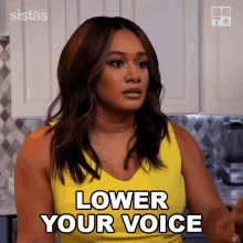 Lower Your Voice Fatima GIF - Lower Your Voice Fatima Sistas GIFs