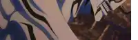 a close up of a person 's leg with a zebra print and the word shark on it