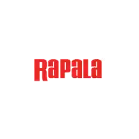 a green logo for rapala fishing lures on a white background