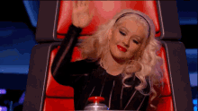 Push Button GIF - The Voice Christina Aguilera Button GIFs