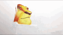 a person is drawing a picture of a lion with a pencil