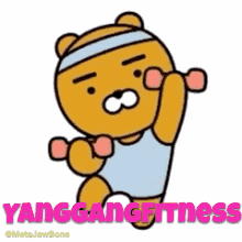 Yang Gang Fitness Bear GIF - Yang Gang Fitness Yang Gang Bear GIFs