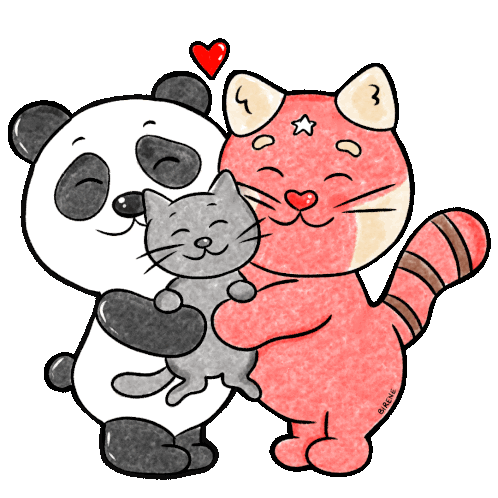 Pampufle Birene Sticker - Pampufle Birene Birene Red Panda Stickers