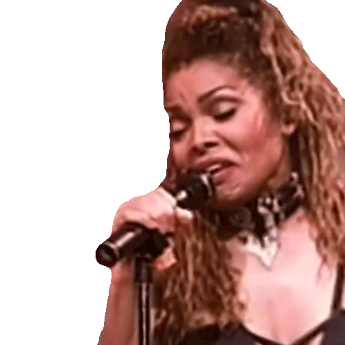 Singing Janet Jackson Sticker - Singing Janet Jackson What'Ll I Do Song Stickers