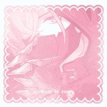 a maze de dant sticker with a picture of a person