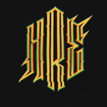 a black background with a rainbow colored logo that says ' snrb '