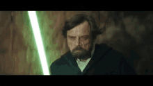 Luke Skywalker Last Jedi GIF - Luke Skywalker Last Jedi Green Lightsaber GIFs