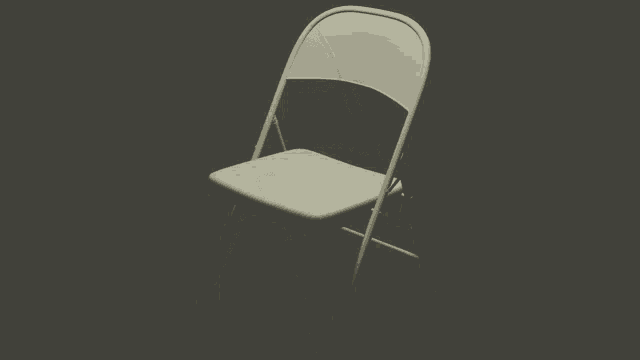 funny folding chair gif