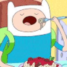 Adventure Time Finn GIF - Adventure Time Finn Pasta GIFs