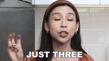 Just Three Tina Yong GIF - Just Three Tina Yong Only Three Is Required GIFs