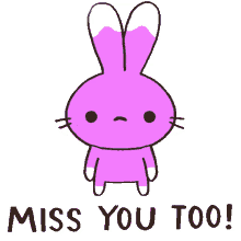 buniboo and bearuloo bunny miss you too sad missing you