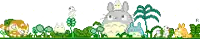 a pixel art of a totoro rabbit surrounded by trees