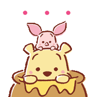 Pooh Friends Sticker - Pooh Friends Honey Stickers