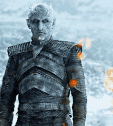night king stare angry game of thrones white walker